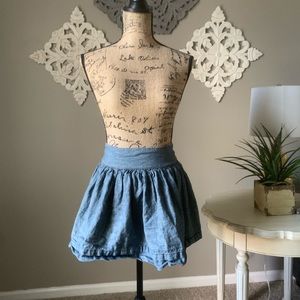 Denim skater skirt 💙